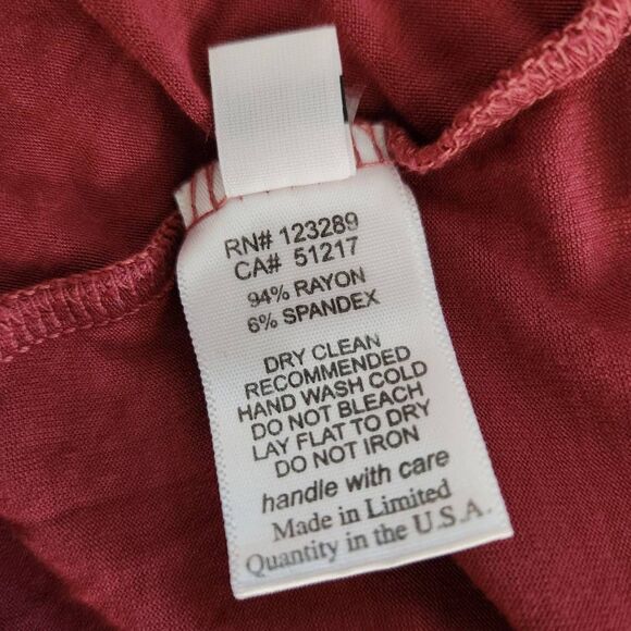 Michael Lauren Berry Pink Sleeveless Knit Dress Smocked Waist NWT Size Medium - Picture 8 of 9